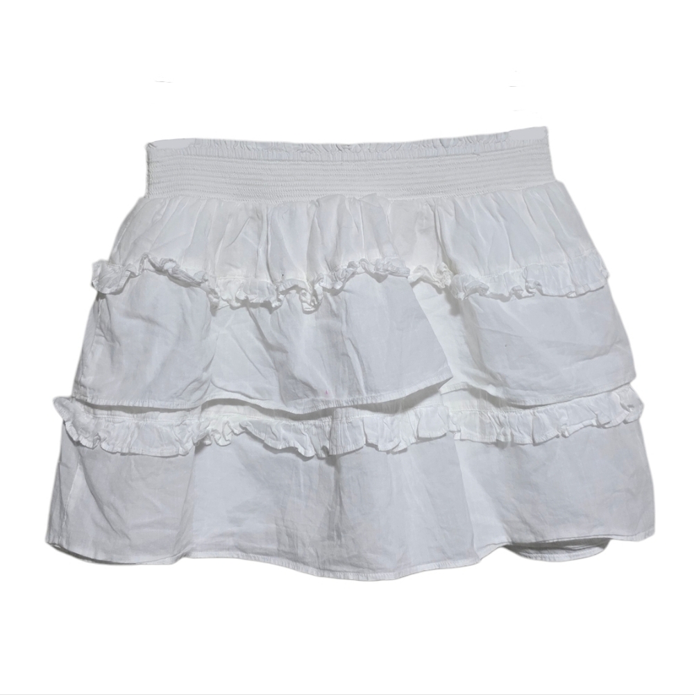 LoveShackFancy Billie Skirt in White Size 12Y